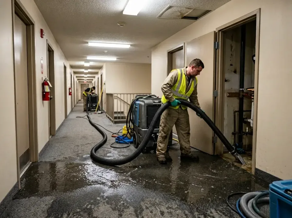 multi-unit-apartment-hallway-f-005 — frequently asked questions, Emergency Burst Pipe Water Extraction & Removal in Lake Wyl…